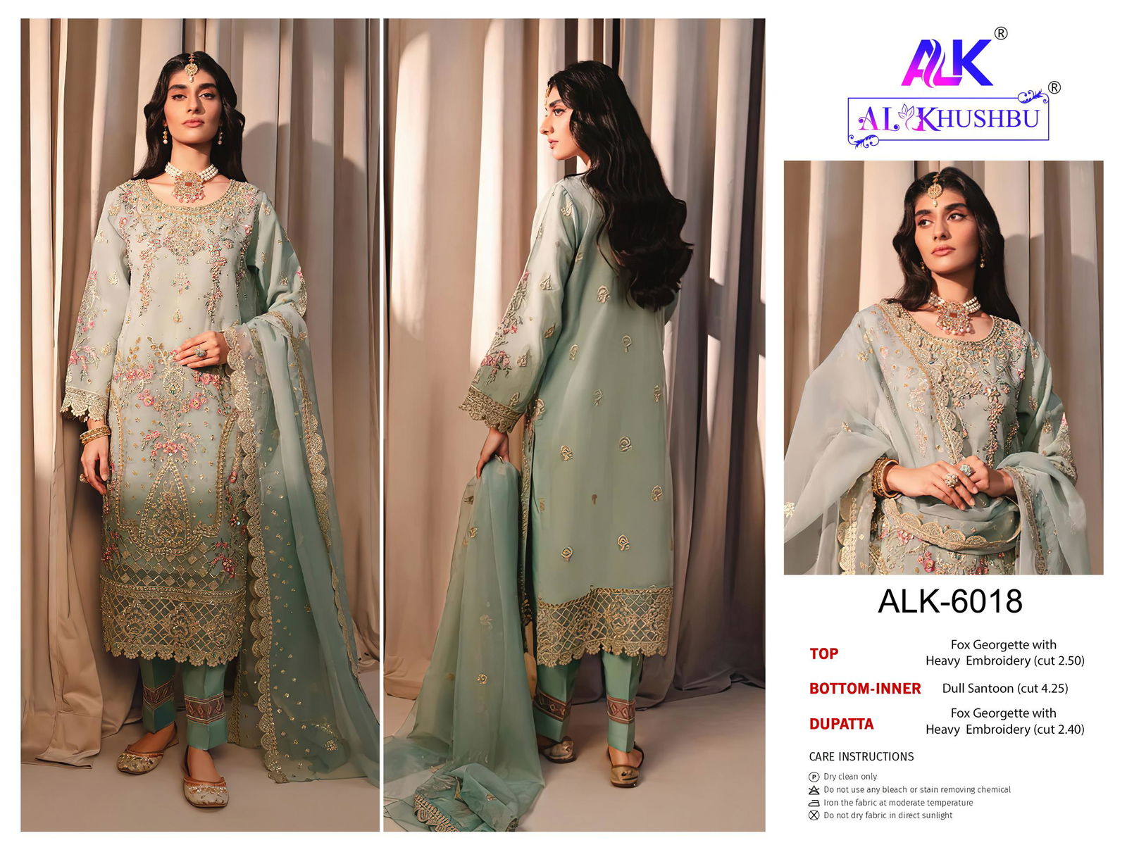 Afifa Vol 3 By Al Khushbu Georgette Pakistani Suits Wholesale In India